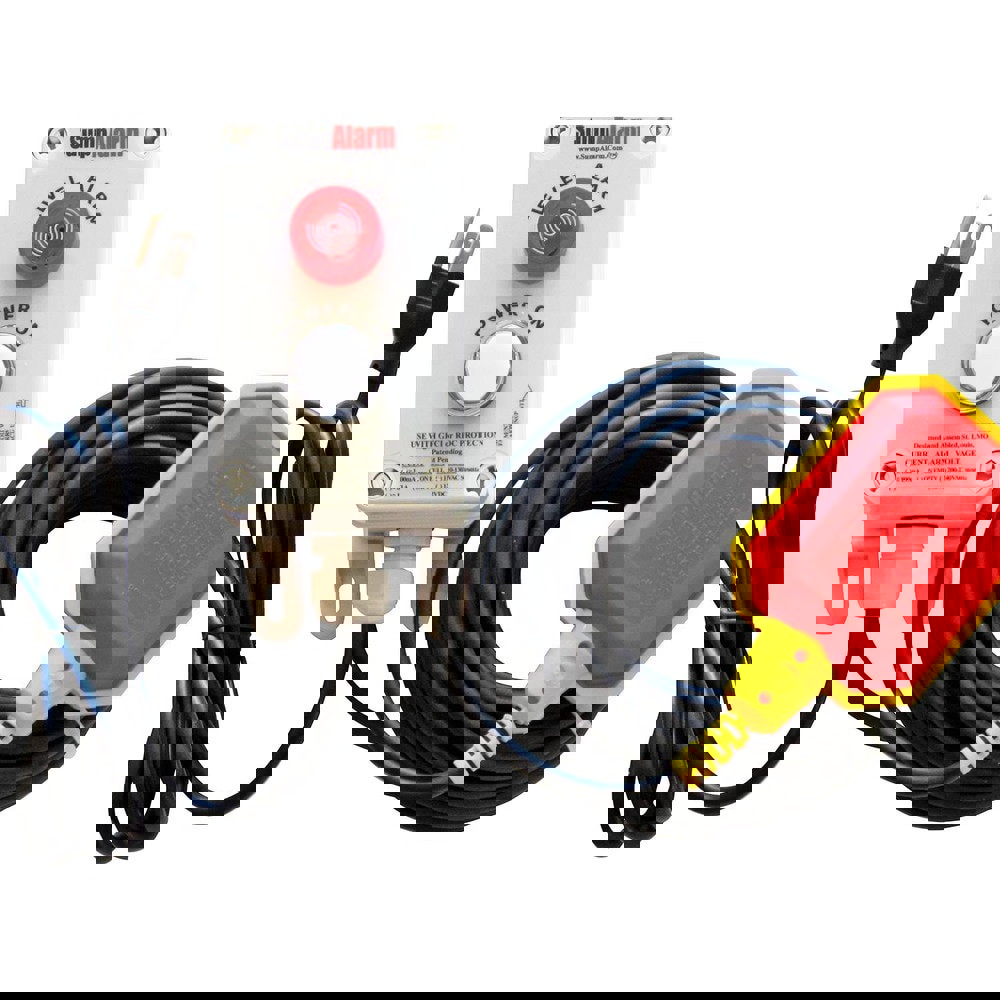 High-Water Alarms; Voltage: 100-120 VAC; Maximum Operating Temperature C: 60.000; Material: Polycarbonate; Alarm Level: White Power Indicator Light; Red warning light; 90DB Horn; For Use With: Grinder Pump; Water Storage Tank; Sump Pump; Float Material: P